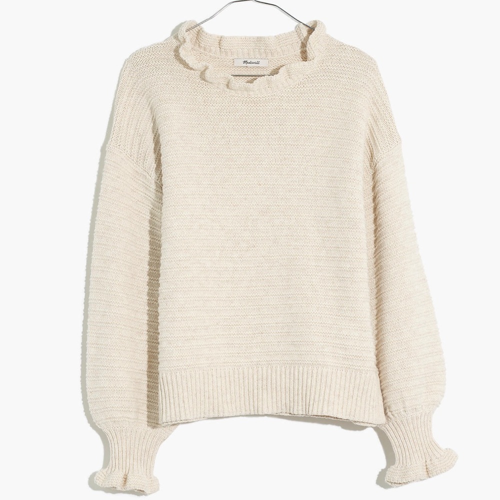 Madewell ruffle sweater